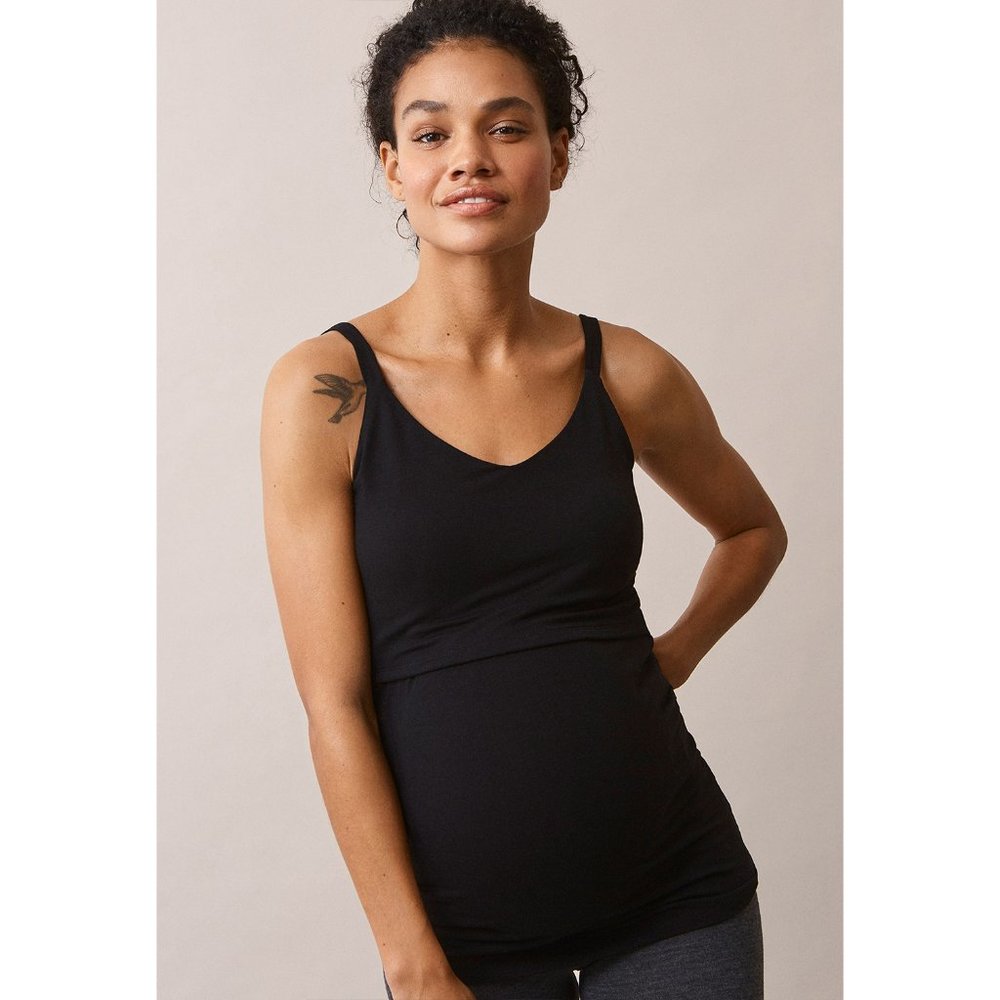 ISO - Boob Design Easy Singlet Nursing Tank Top - Black - Picture 2 of 5
